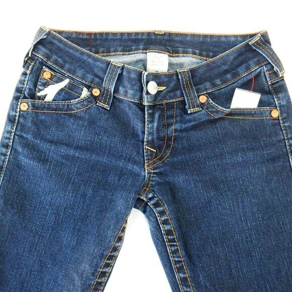 True Religion white abstract U horseshoe jeans - Picture 3 of 5